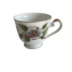 Vintage Demitasse Cup Dogwood by Roselyn Japan